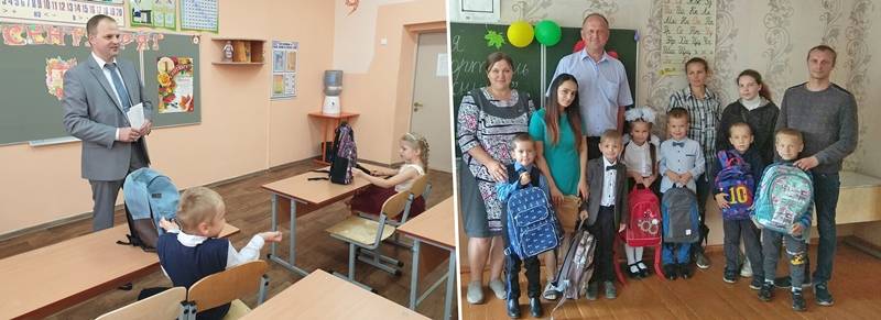 vetkovski_raion_ezerski_28_08 Будущим первоклассникам вручили портфели