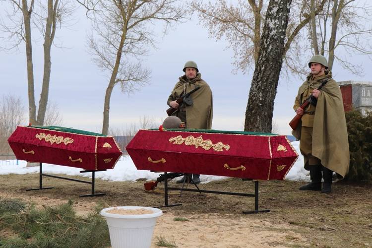 vetkovski_raion_sherstin_zaxoronenie_23_02-5 В агрогородке Шерстин прошёл траурный митинг в честь перезахоронения останков советских солдат, павших за освобождение Ветковского района