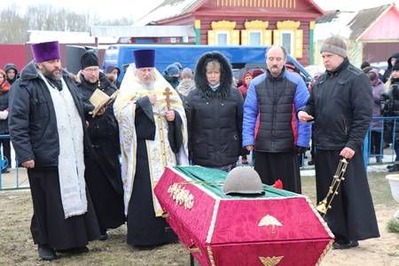 vetkovski_raion_sherstin_zaxoronenie_23_02-8 В агрогородке Шерстин прошёл траурный митинг в честь перезахоронения останков советских солдат, павших за освобождение Ветковского района