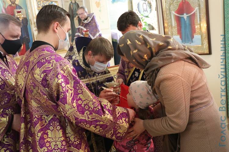 vetkovski_raion_borisionok_14_04-2 Сегодня архиепископ Гомельский и Жлобинский Стефан, в приходе храма Преображения Господня в г. Ветка совершил Божественную литургию
